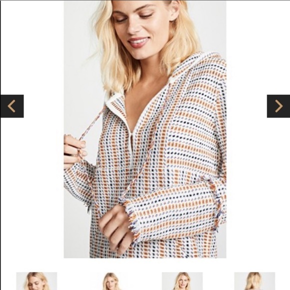 ⭐️⭐️⭐️⭐️⭐️Tory Burch Hollis Baja fringe trim metallic tunic - Picture 4 of 8